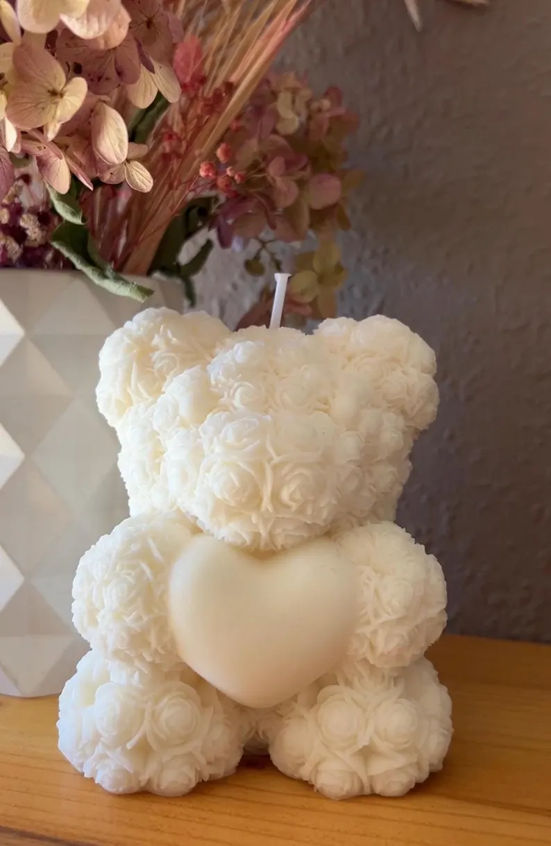 Kerze „Bär mit Herz“ 