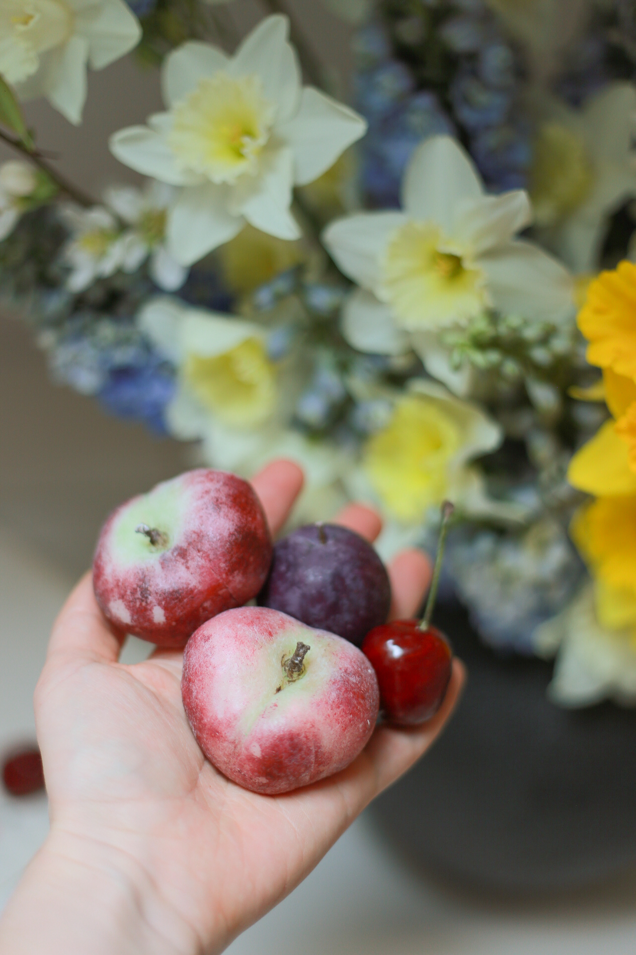 Pfirsich Kerze Bild 4