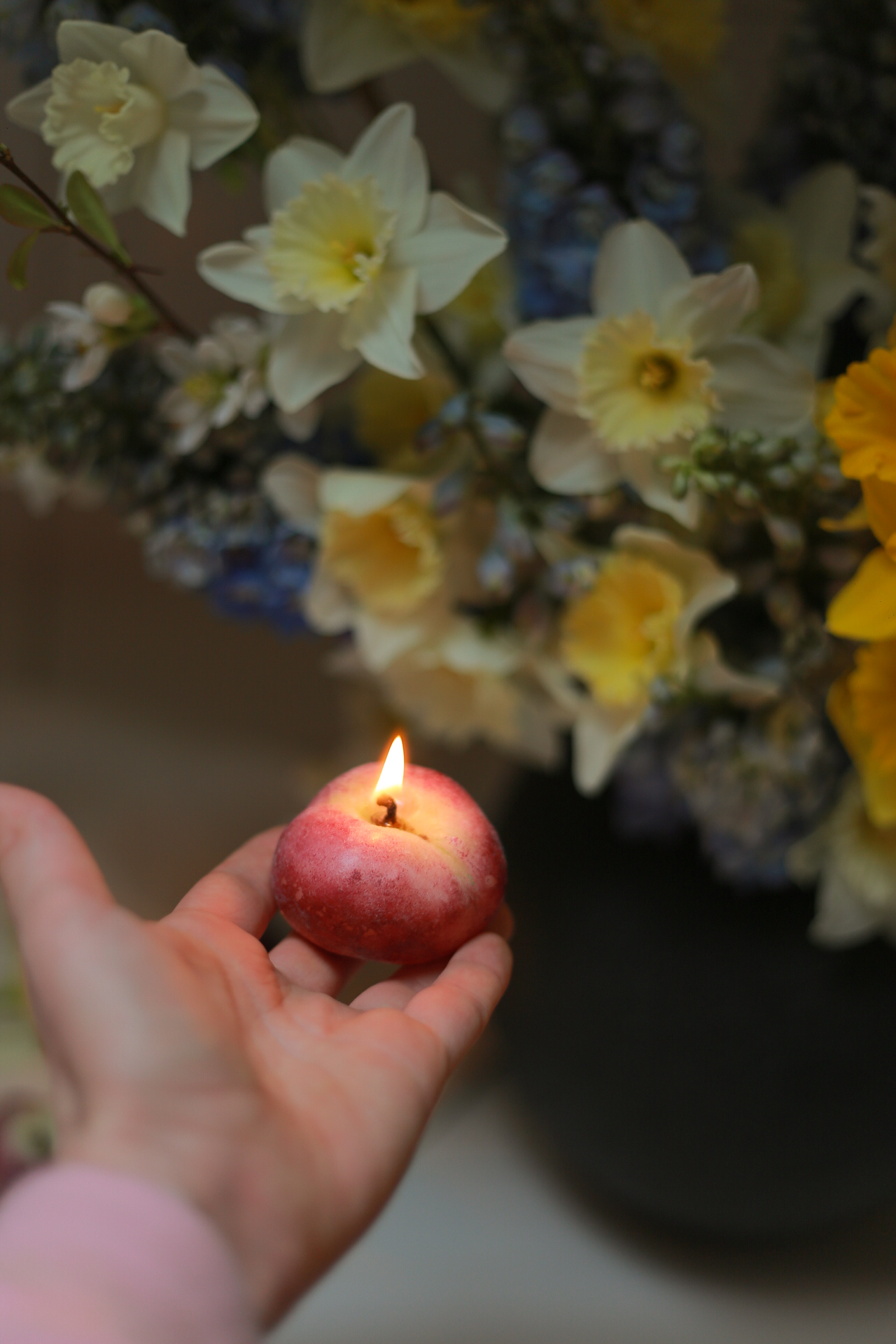 Pfirsich Kerze Bild 2